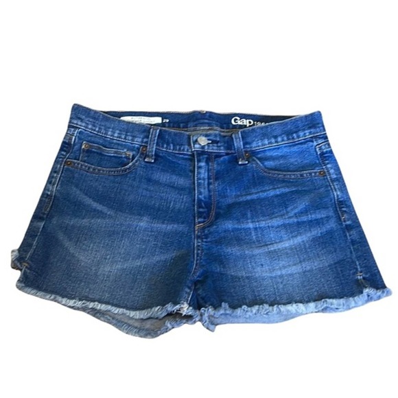 GAP Pants - Gap “ Authentic Summer Short” Raw Hem Denim Short Size 29
